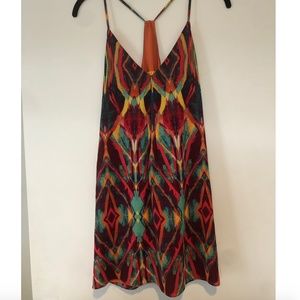 Alice + Olivia Orange Ikat Dress